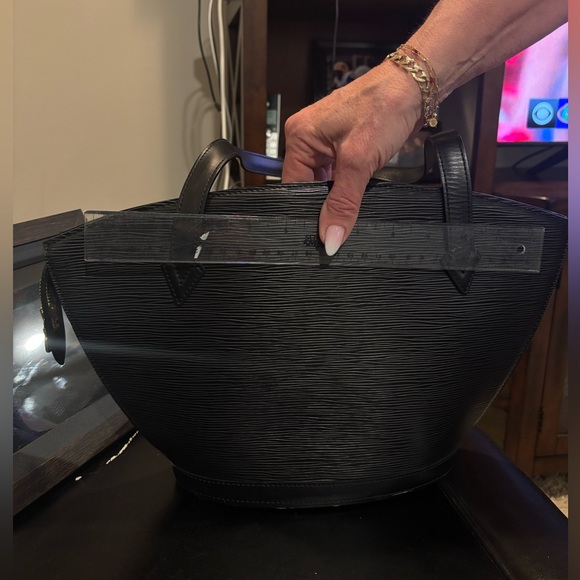 Saint Jacques Epi Leather Shopping Tote Bag - Picture 16 of 16